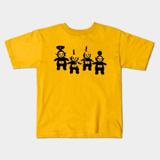 Tubby Crust / 1312 ACAB Punk Cartoon 666 (black ink) Kids T-Shirt